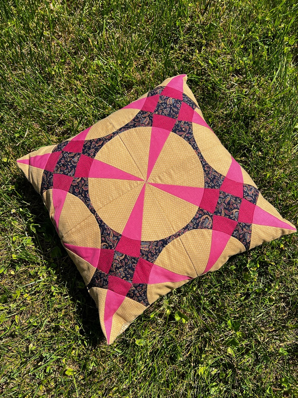 Handmade Vintage Quilted Pillow